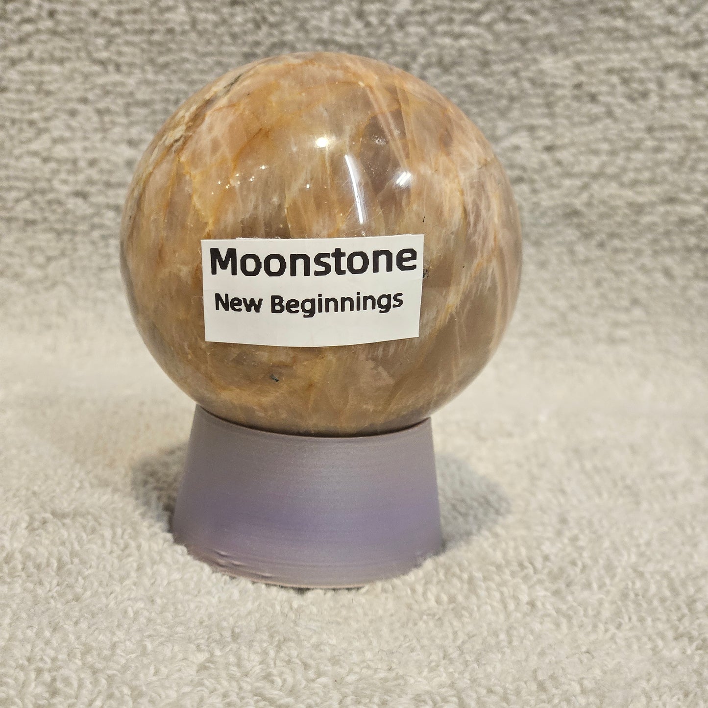 Peach Moonstone Sphere